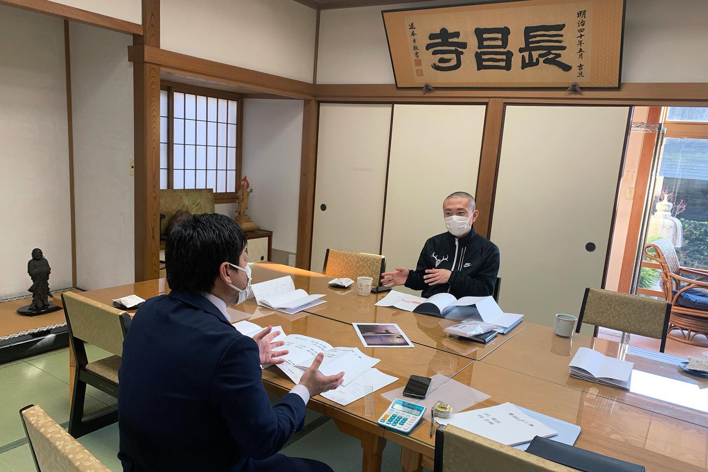 客殿の耐震補強について